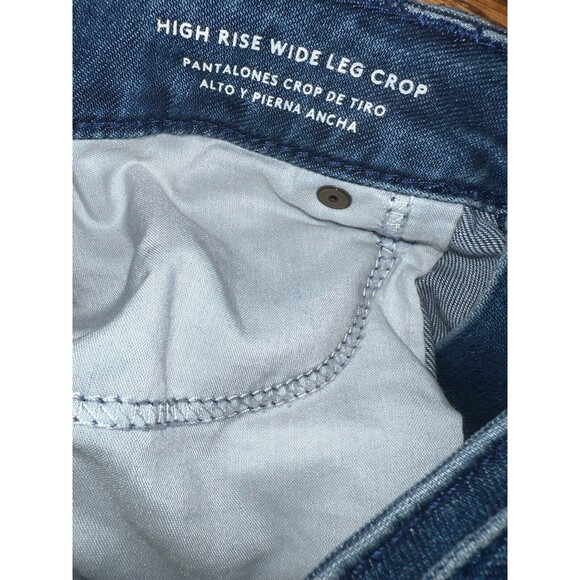 Universal Thread Jeans Womens 26R High Rise Wide Leg Crop Belted Denim y2k boho - Picture 7 of 8